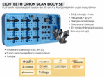 ORION scan body set za digitalni implantološki workflow kompatibilan s Helios 680 intraoralnim skenerom