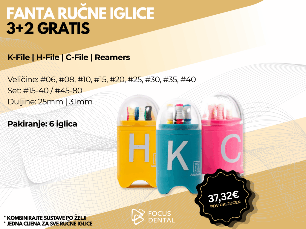 Promotivni banner za ljetnu akciju 3+2 gratis na sve Fanta ručne iglice. Prikazano je više različitih sustava. Cijena 37,32 eura.