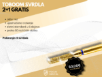 Ljetna akcija 2+1 gratis za Toboom stomatološka svrdla. Prikazani su različiti oblici instrumenata. Cijena 50 eura za 15 komada.