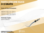 Ljetna akcija 3+2 gratis za Fanta strojne iglice, model AF Blue R3 Reciproc. Cijena 127,50 eura.
